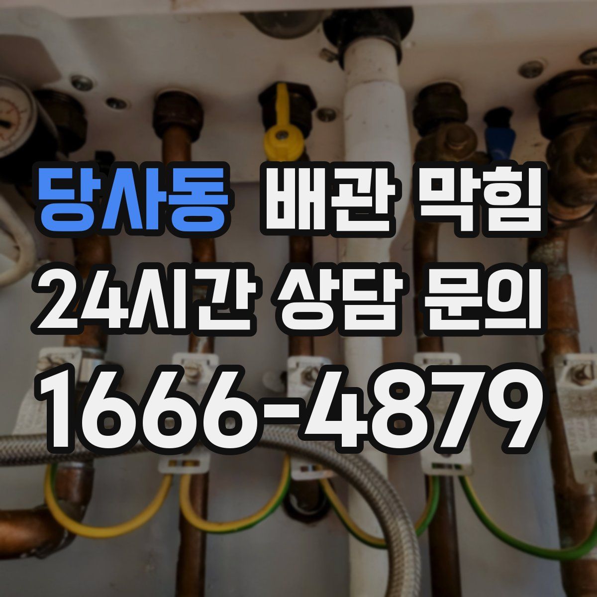 당사동 배관 막힘