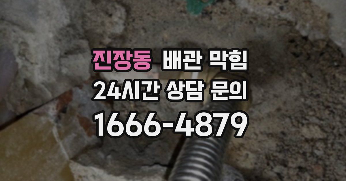 진장동 배관 막힘