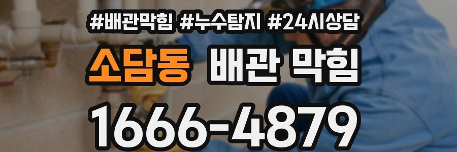 소담동 배관 막힘