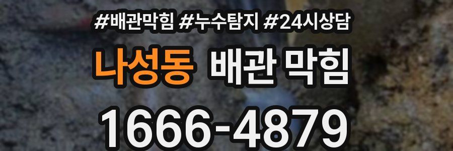나성동 배관 막힘