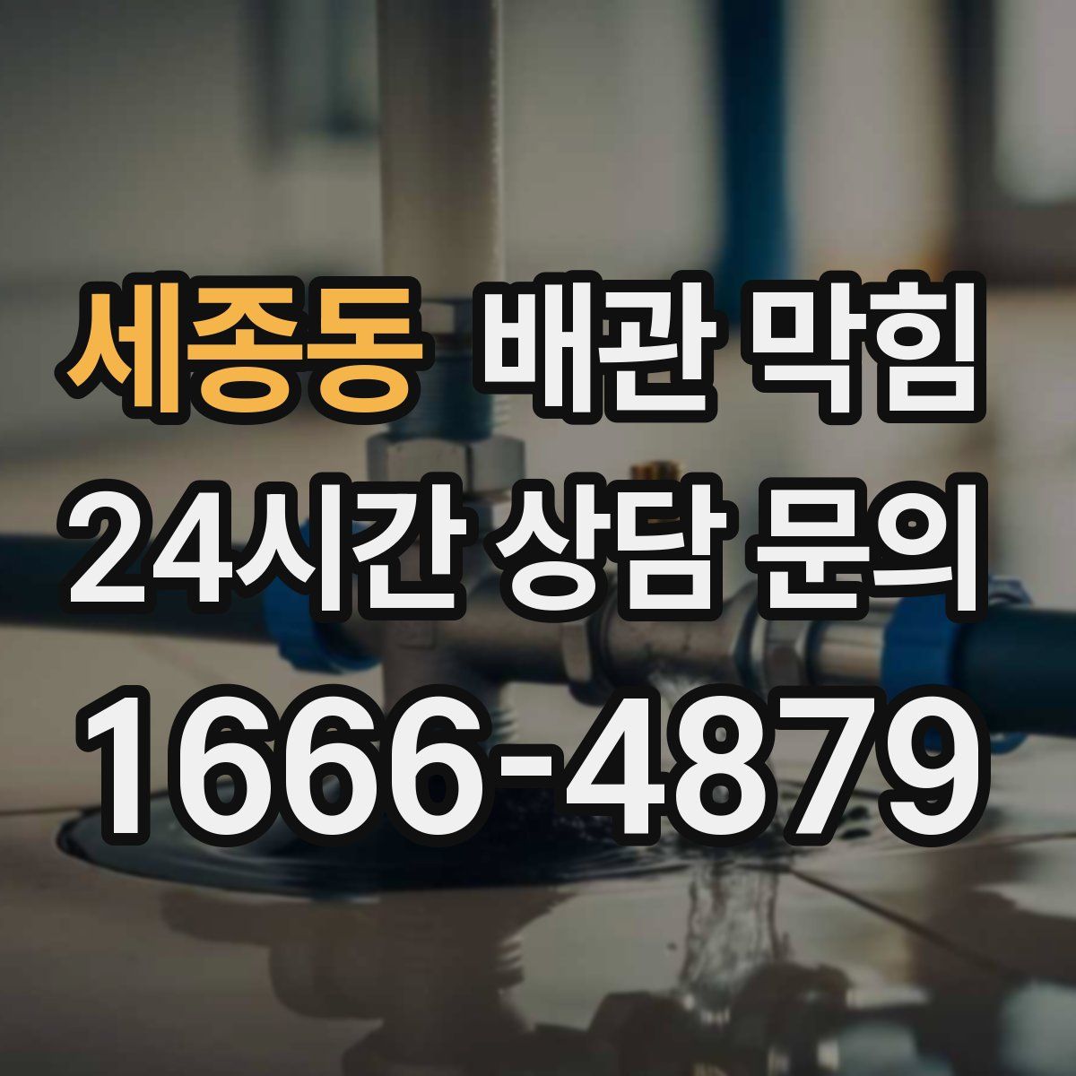 세종동 배관 막힘
