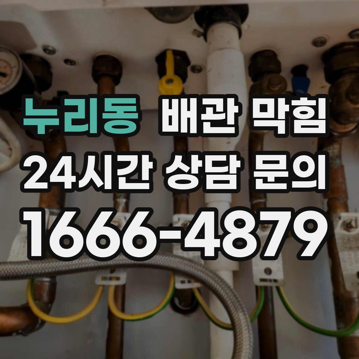 누리동 배관 막힘