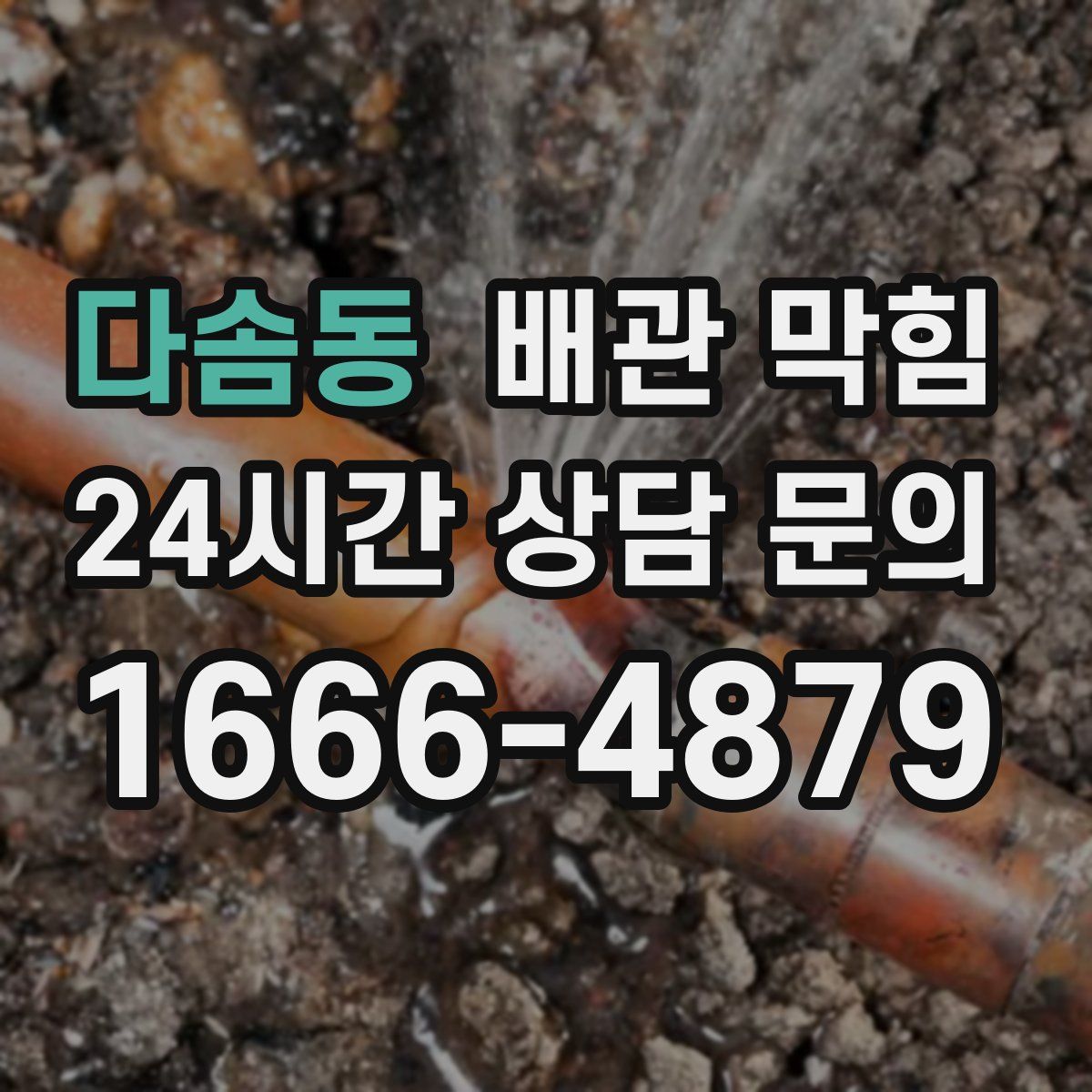 다솜동 배관 막힘