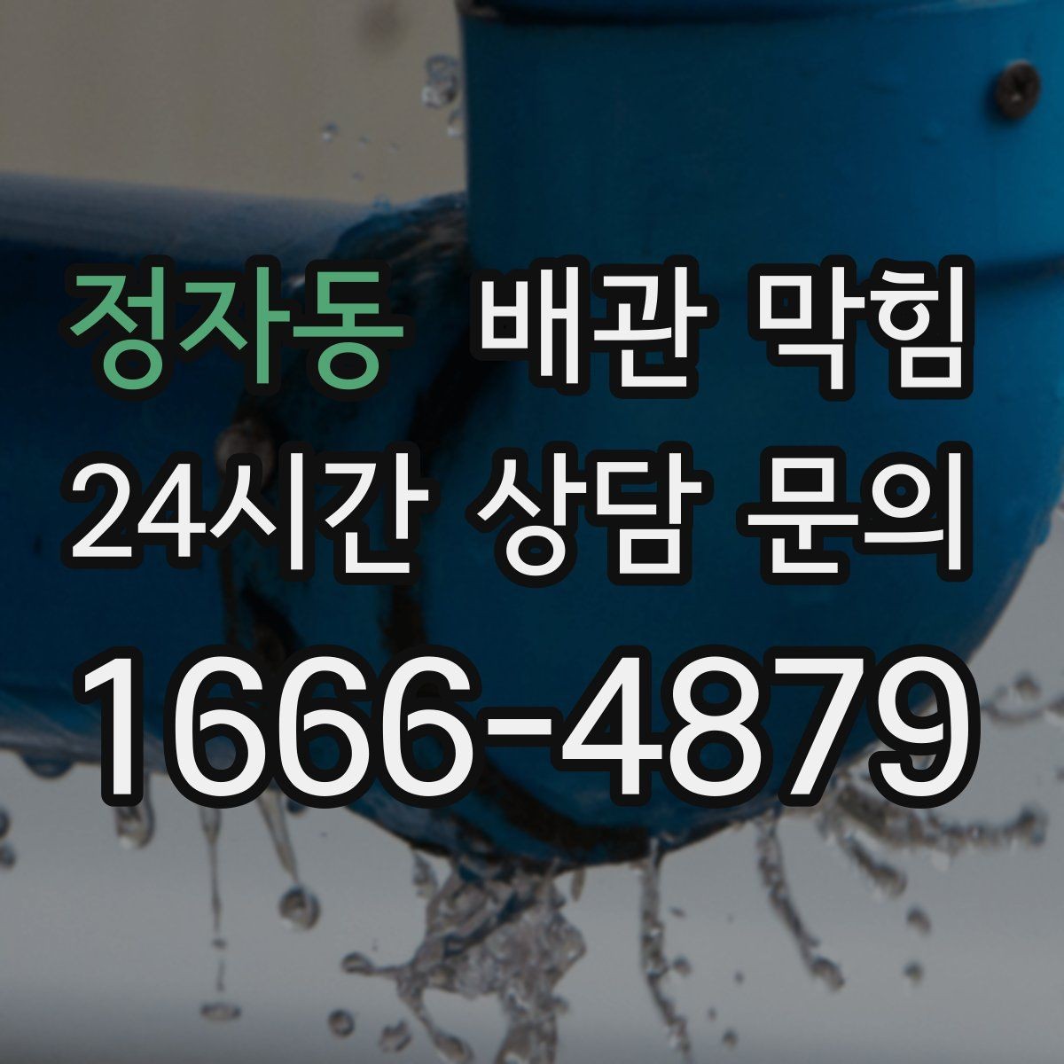 정자동 배관 막힘 배수구에서 검은 찌꺼기가 올라오면