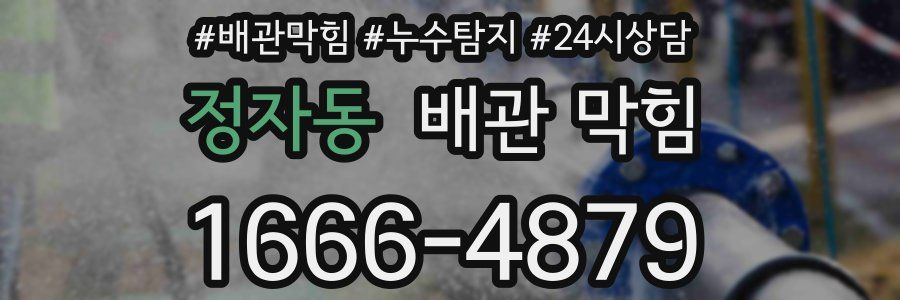 정자동 배관 막힘