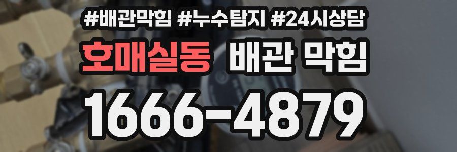 호매실동 배관 막힘