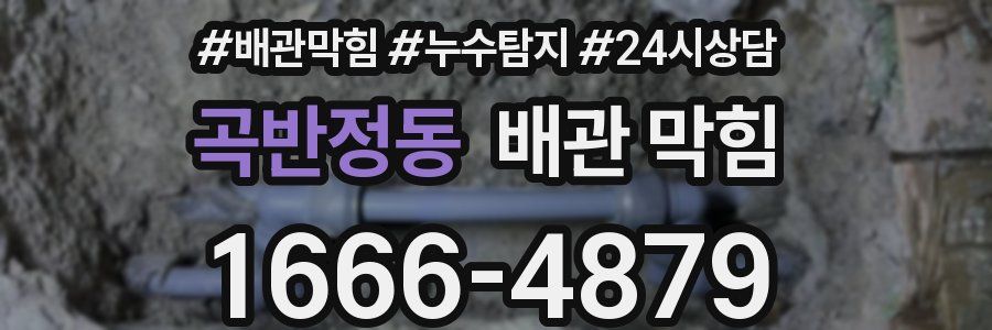 곡반정동 배관 막힘