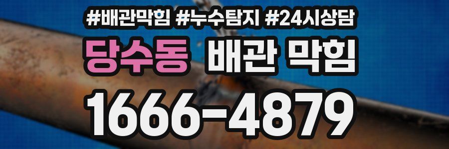 당수동 배관 막힘