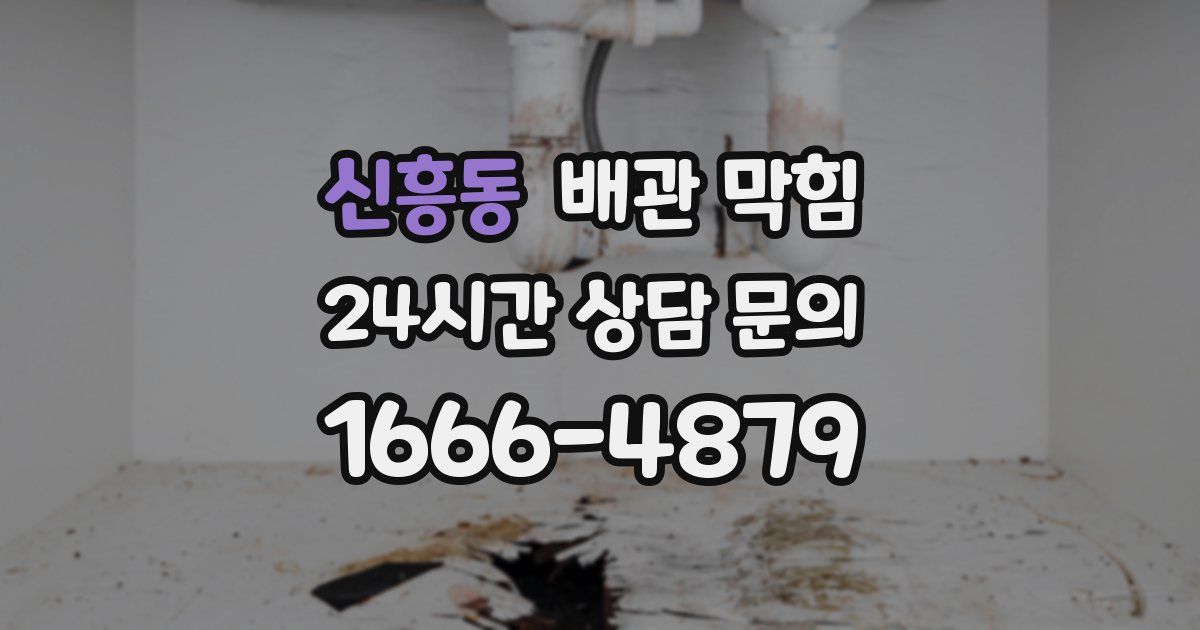 신흥동 배관 막힘