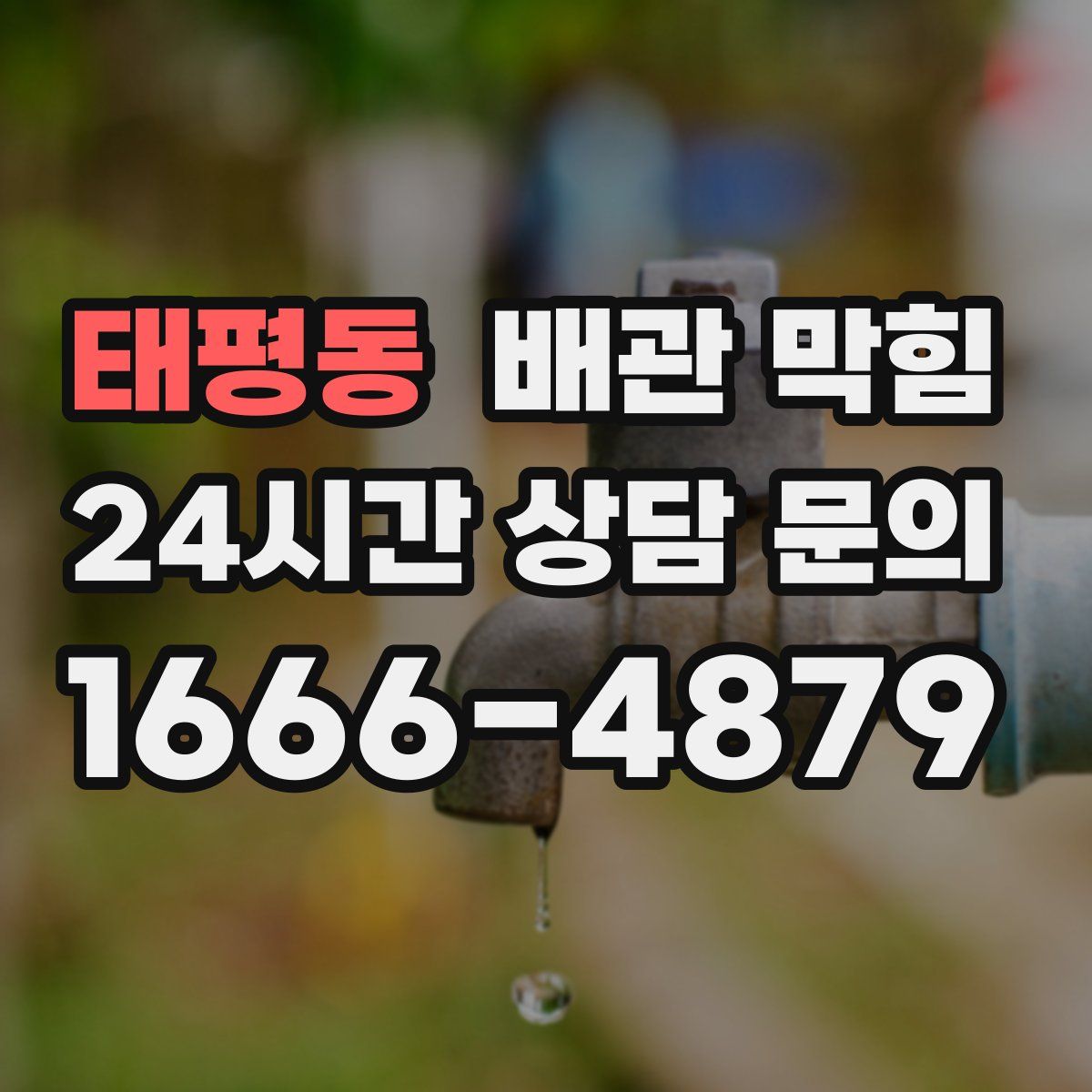 태평동 배관 막힘