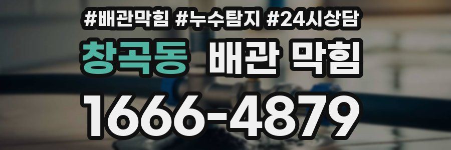 창곡동 배관 막힘
