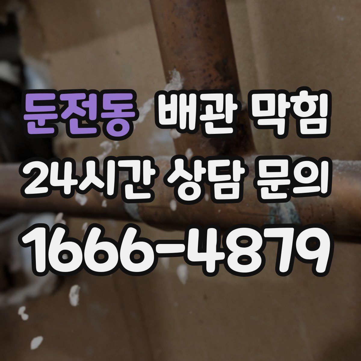 둔전동 배관 막힘