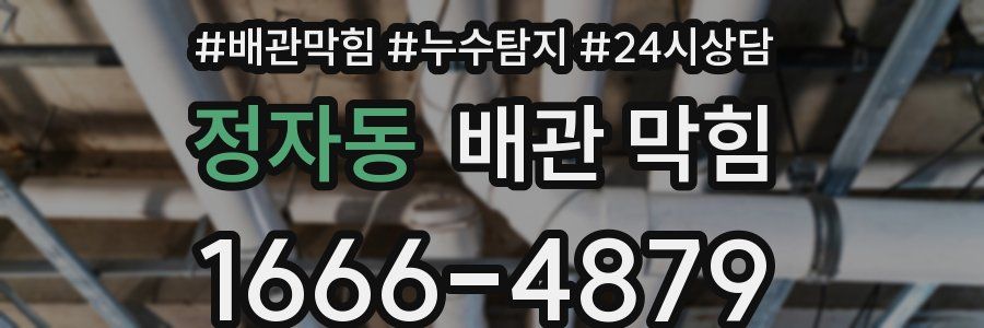 정자동 배관 막힘