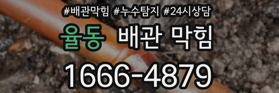 율동 배관 막힘