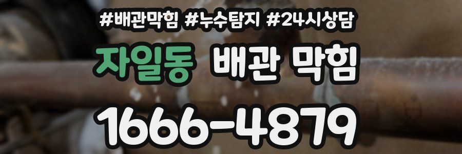 자일동 배관 막힘