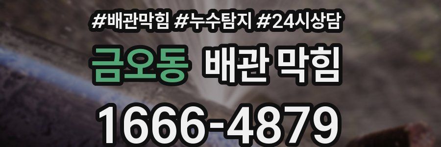금오동 배관 막힘
