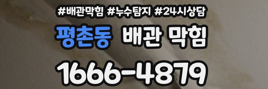 평촌동 배관 막힘