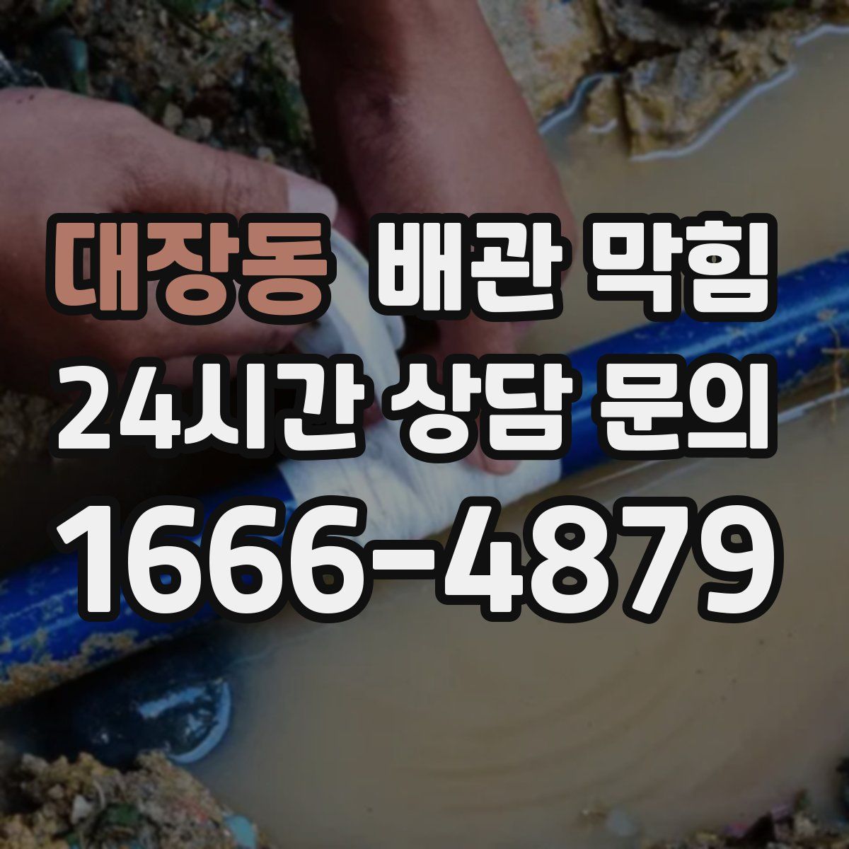 대장동 배관 막힘