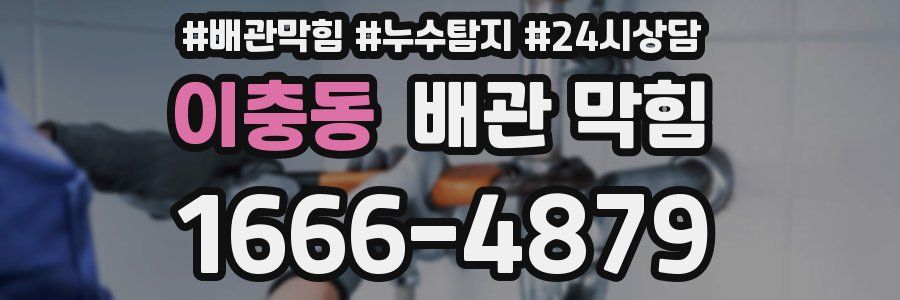 이충동 배관 막힘