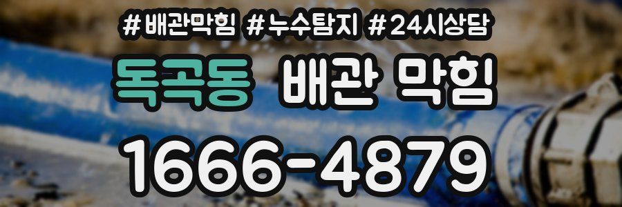 독곡동 배관 막힘