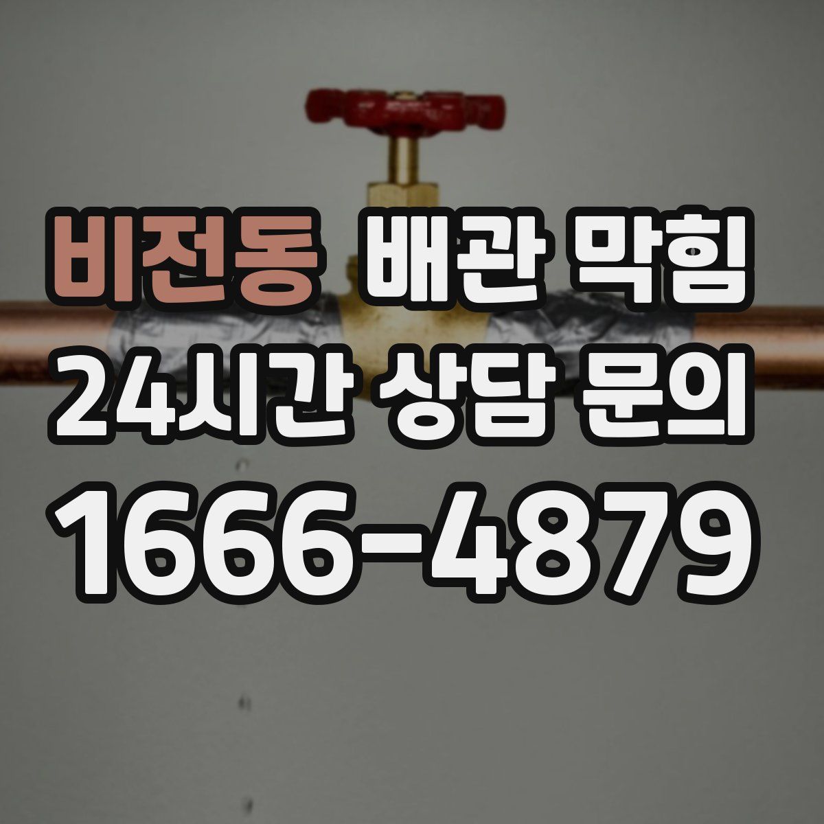 비전동 배관 막힘