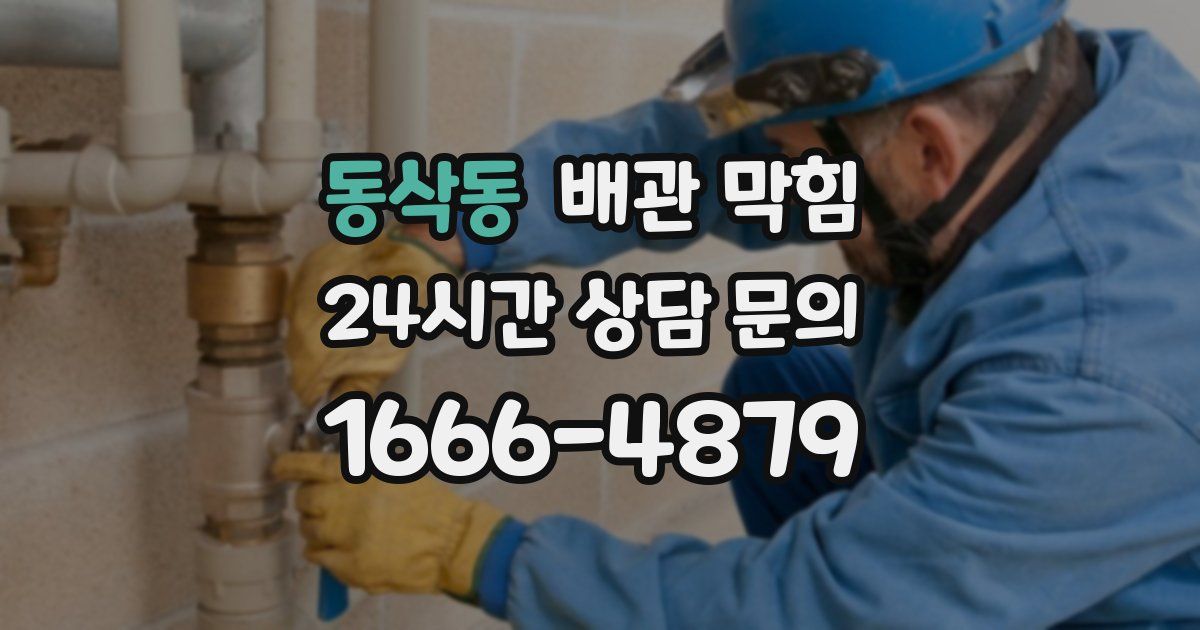동삭동 배관 막힘