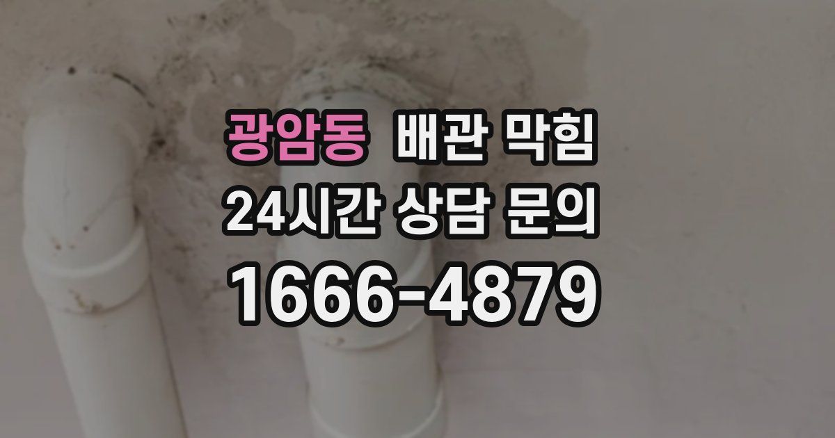 광암동 배관 막힘