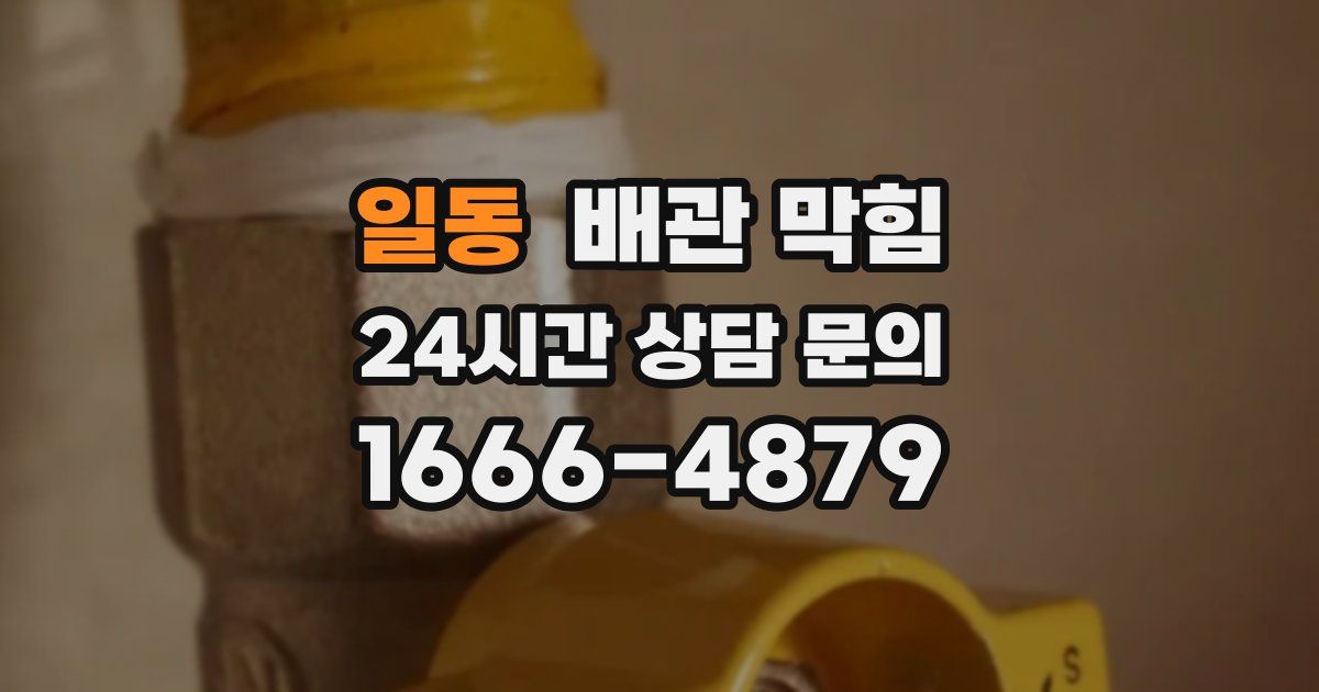 일동 배관 막힘