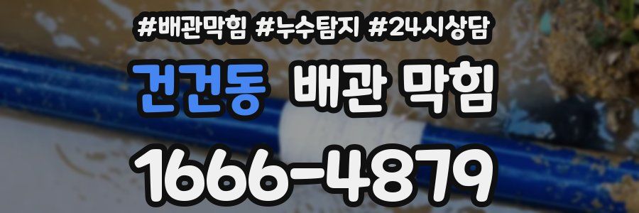 건건동 배관 막힘