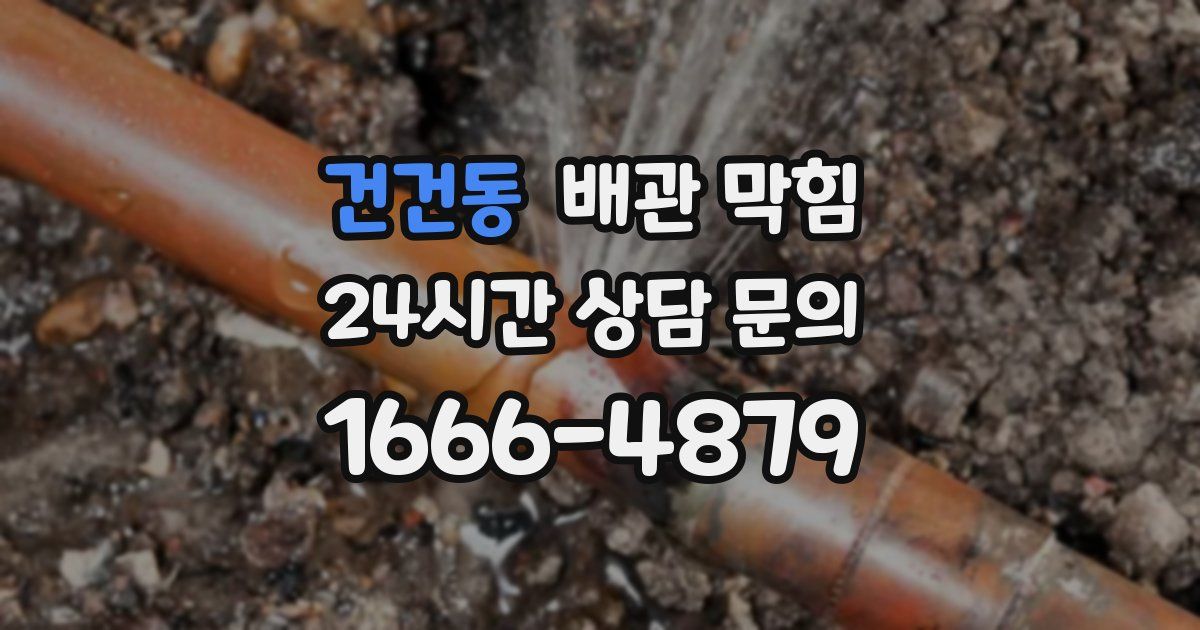 건건동 배관 막힘