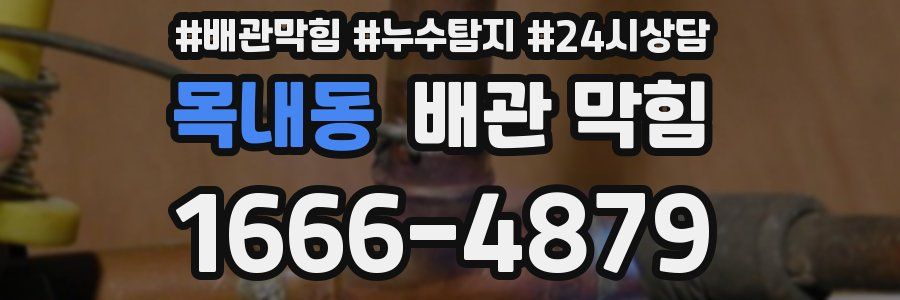 목내동 배관 막힘