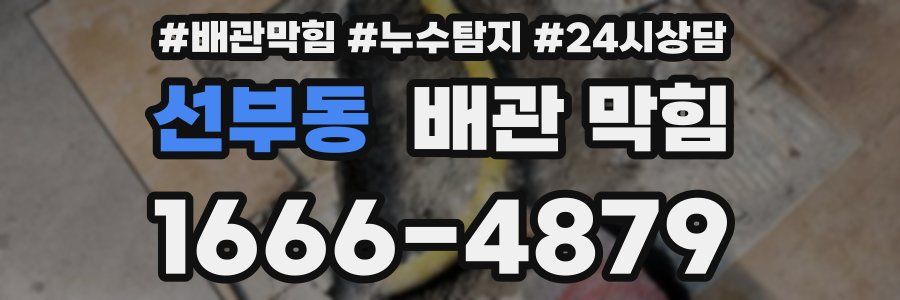선부동 배관 막힘
