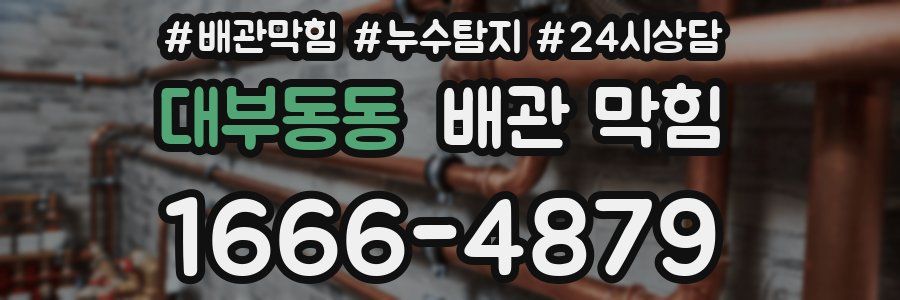 대부동동 배관 막힘