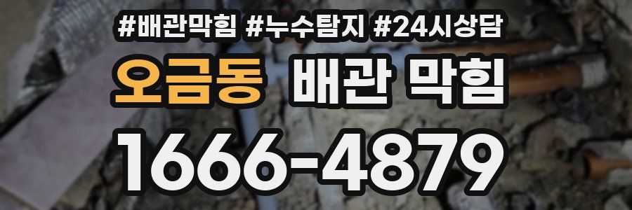 오금동 배관 막힘