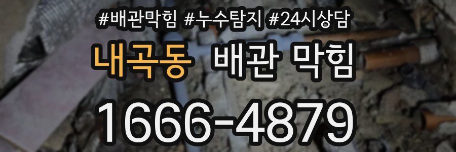 내곡동 배관 막힘