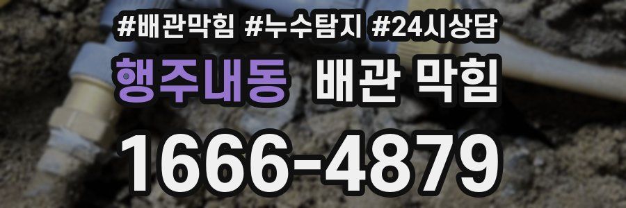 행주내동 배관 막힘