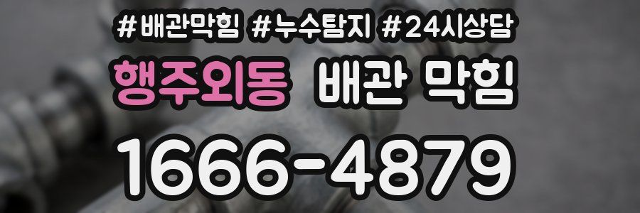 행주외동 배관 막힘
