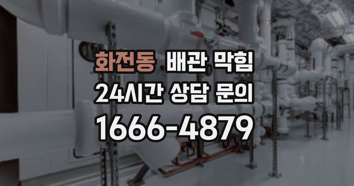 화전동 배관 막힘