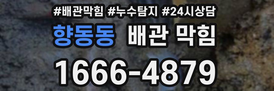 향동동 배관 막힘