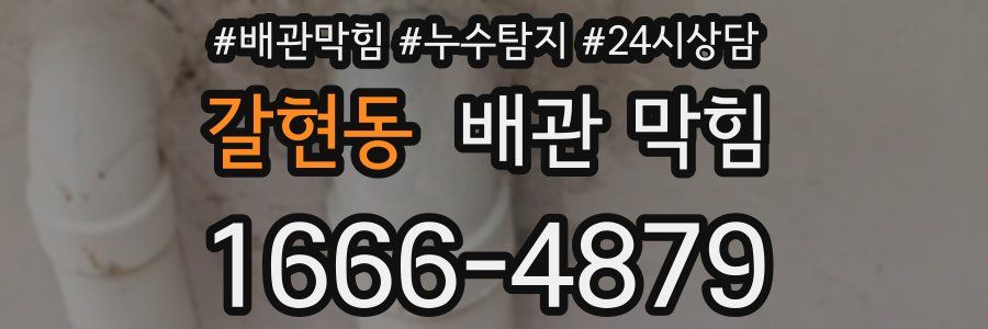 갈현동 배관 막힘