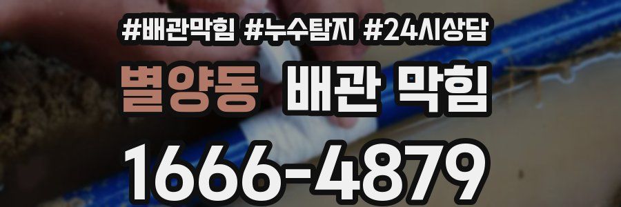 별양동 배관 막힘