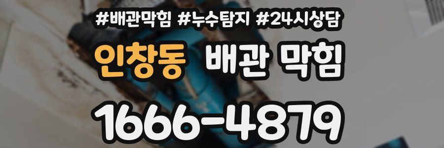 인창동 배관 막힘