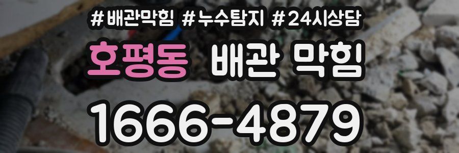 호평동 배관 막힘