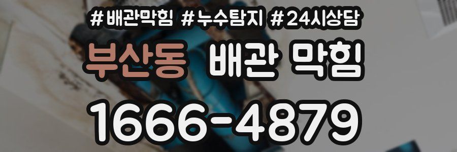 부산동 배관 막힘