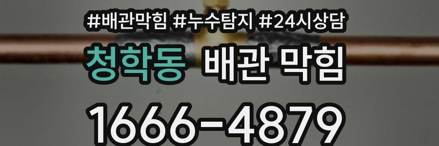 청학동 배관 막힘