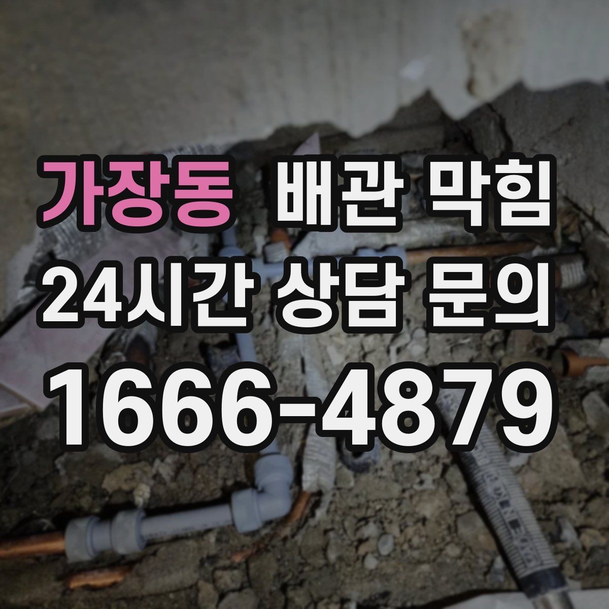 가장동 배관 막힘 배수구에서 검은 찌꺼기가 올라오면