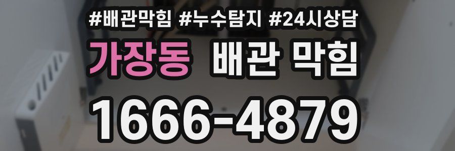 가장동 배관 막힘