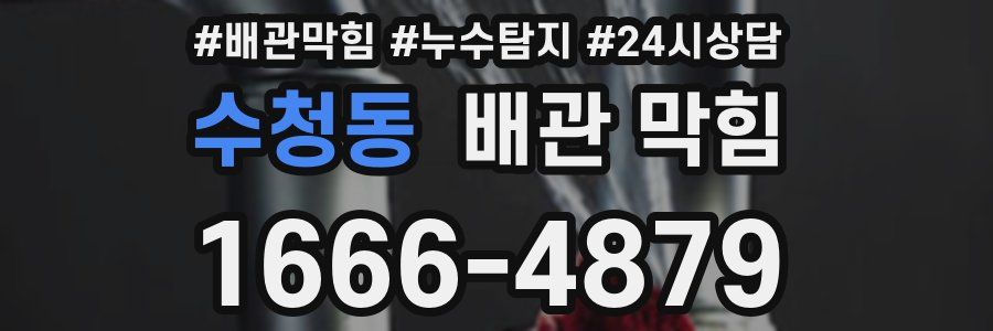 수청동 배관 막힘