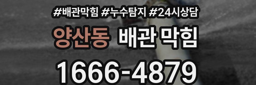 양산동 배관 막힘