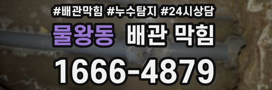 물왕동 배관 막힘